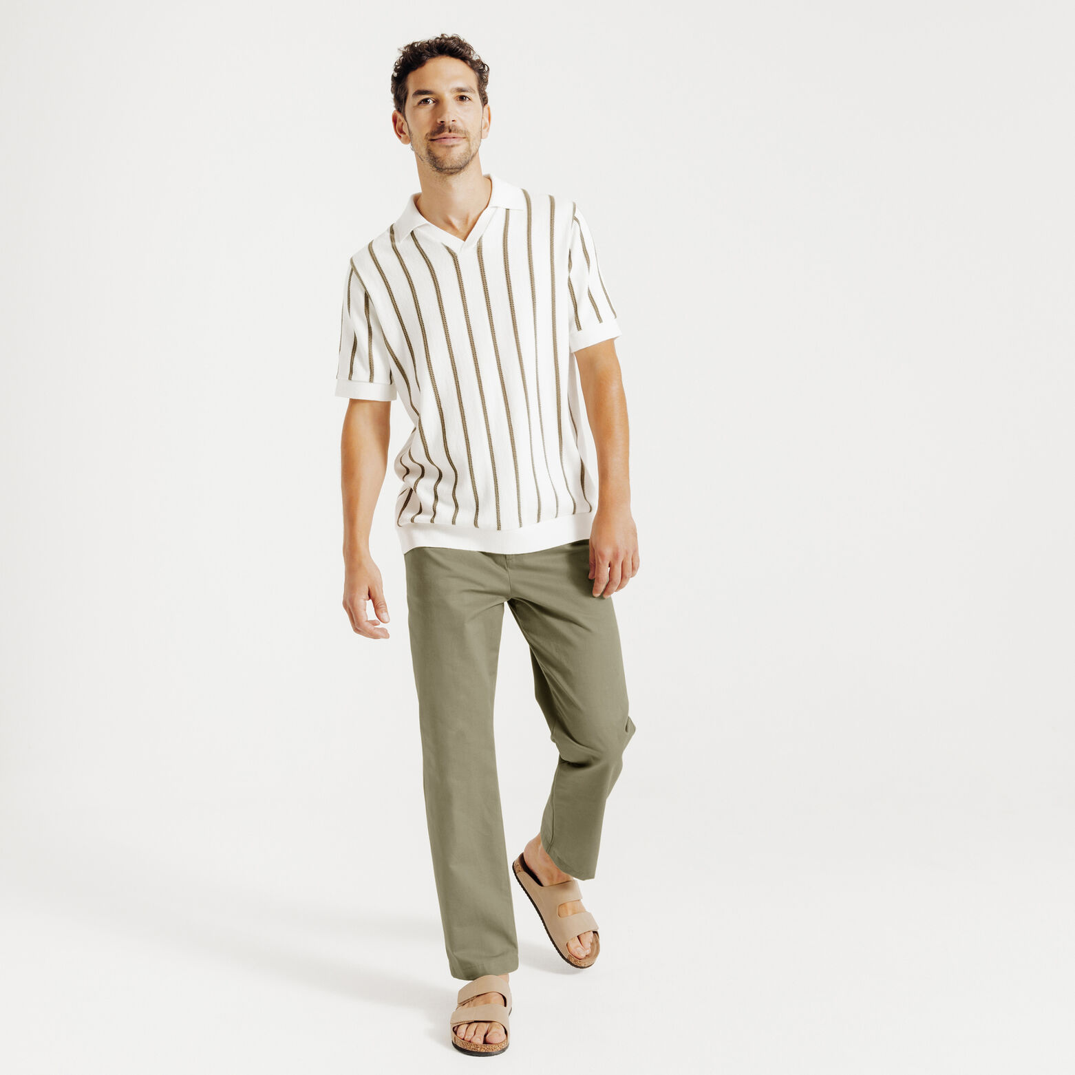 Pantalon chino tapered 7/8ème