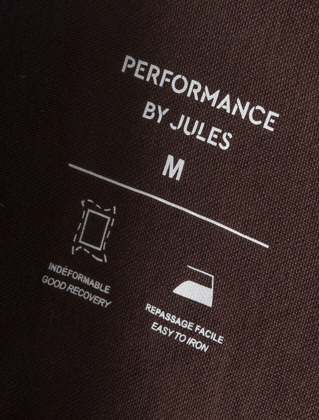 Chemise en maille coton slim