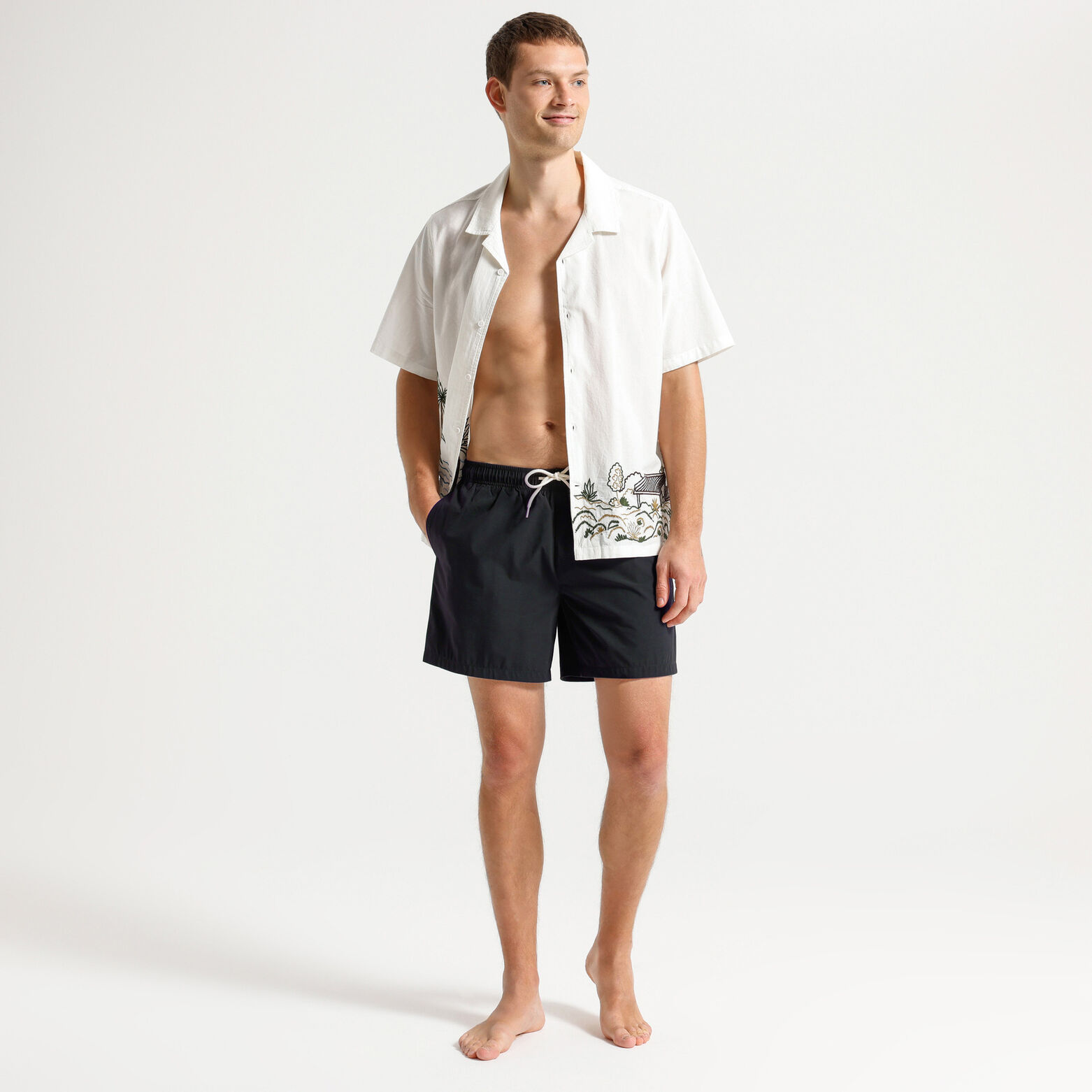 Effen zwemshort 