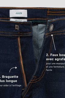 Jean slim pour personne à mobilité réduite