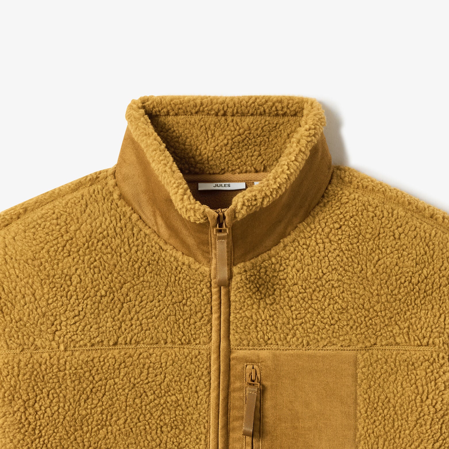 Veste zipp&eacute;e sherpa contrast&eacute;e