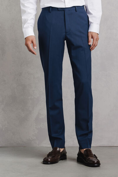 Pantalon de costume slim bi-stretch uni