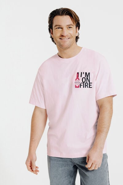 Tee shirt imprim&eacute; poitrine licence Tabasco