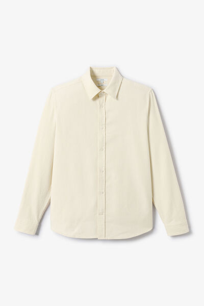 Chemise 100% coton armur&eacute;e unie