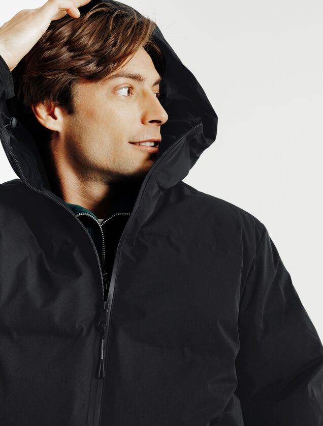 Doudoune zipp&eacute;e &agrave; capuche