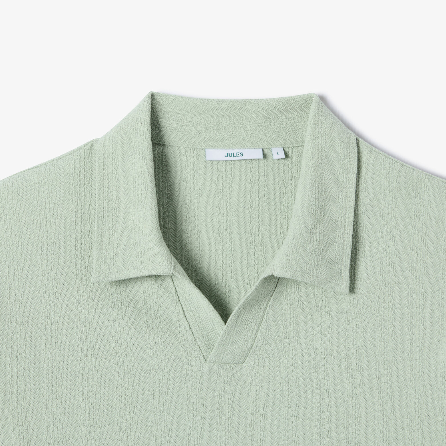 Polo manches courtes ray&eacute; textur&eacute;