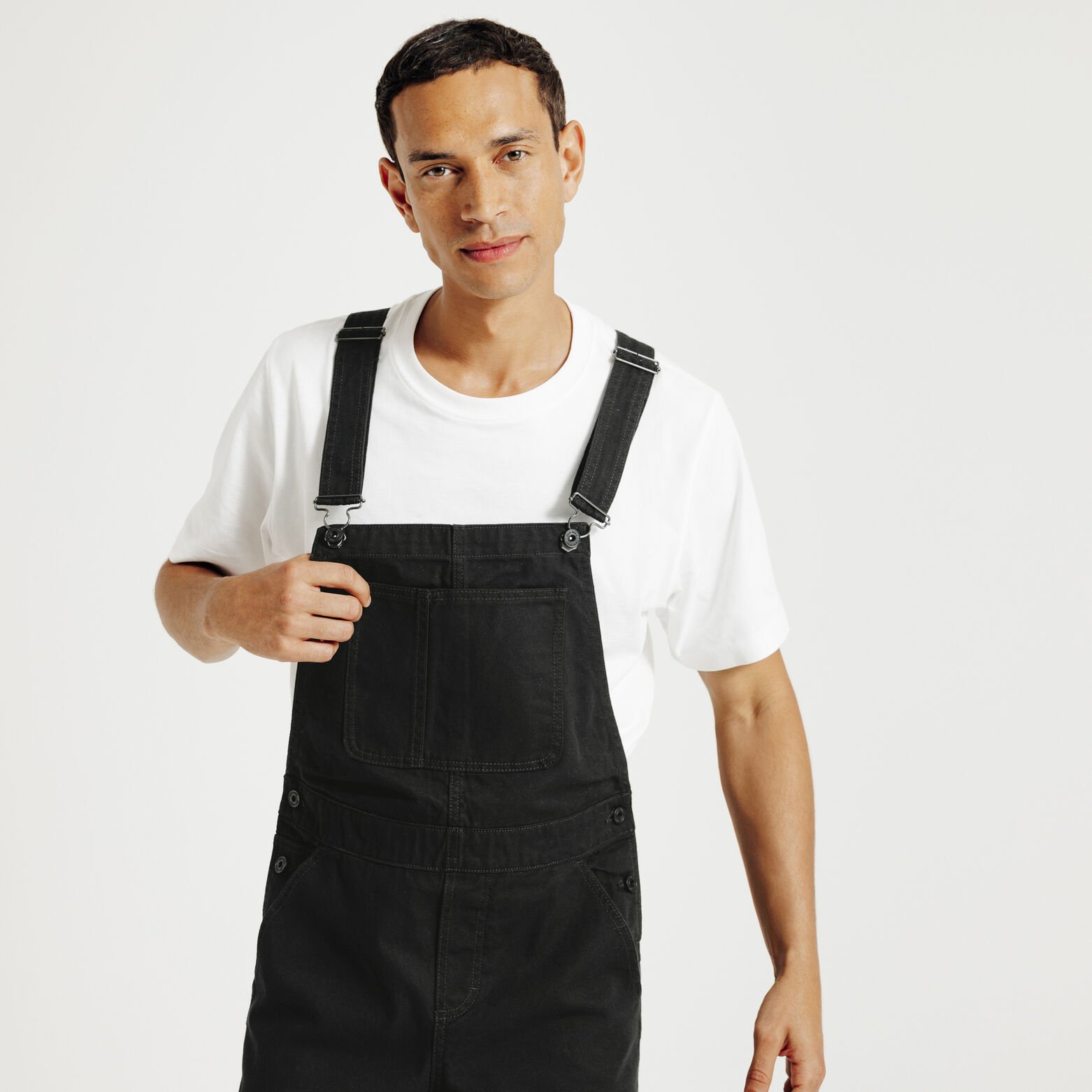 Salopette matière canvas