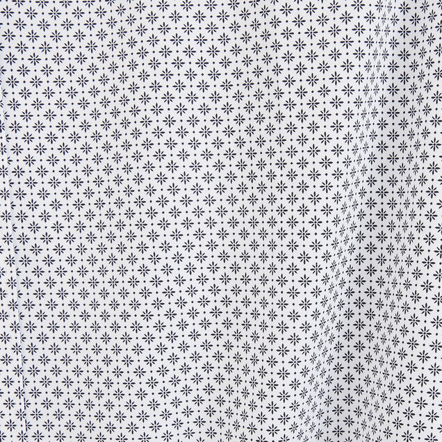 Chemise slim micro imprimé géométrique coton