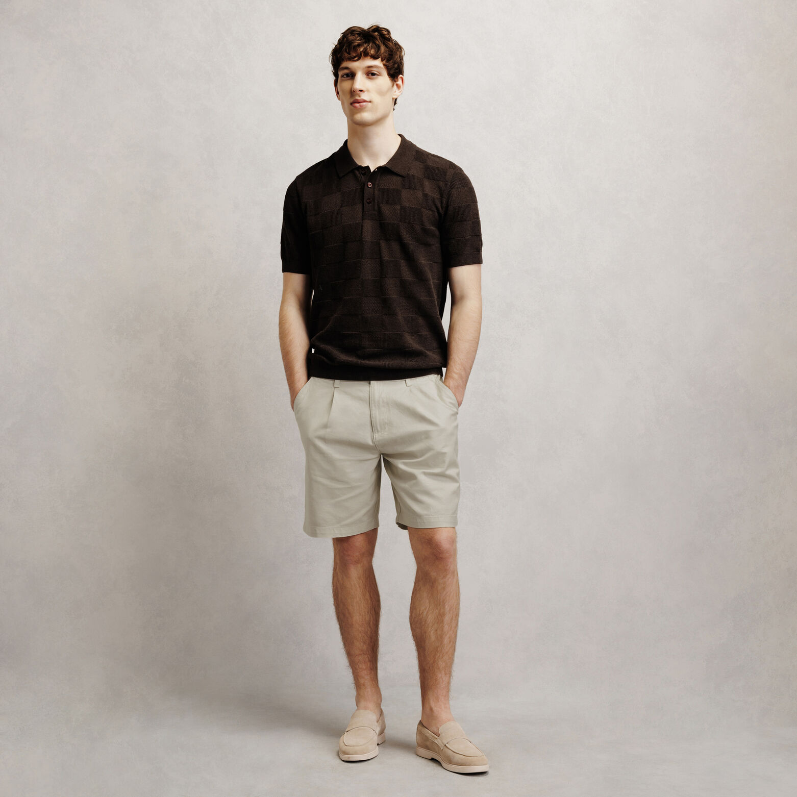 Bermuda en coton lin