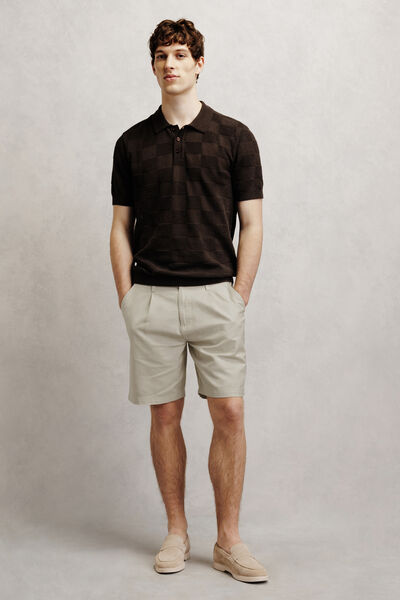 Bermuda en coton lin