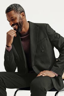 Comfortabel gekruist kostuumvest