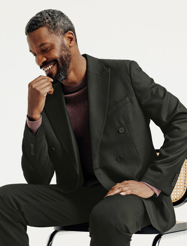 Comfortabel gekruist kostuumvest