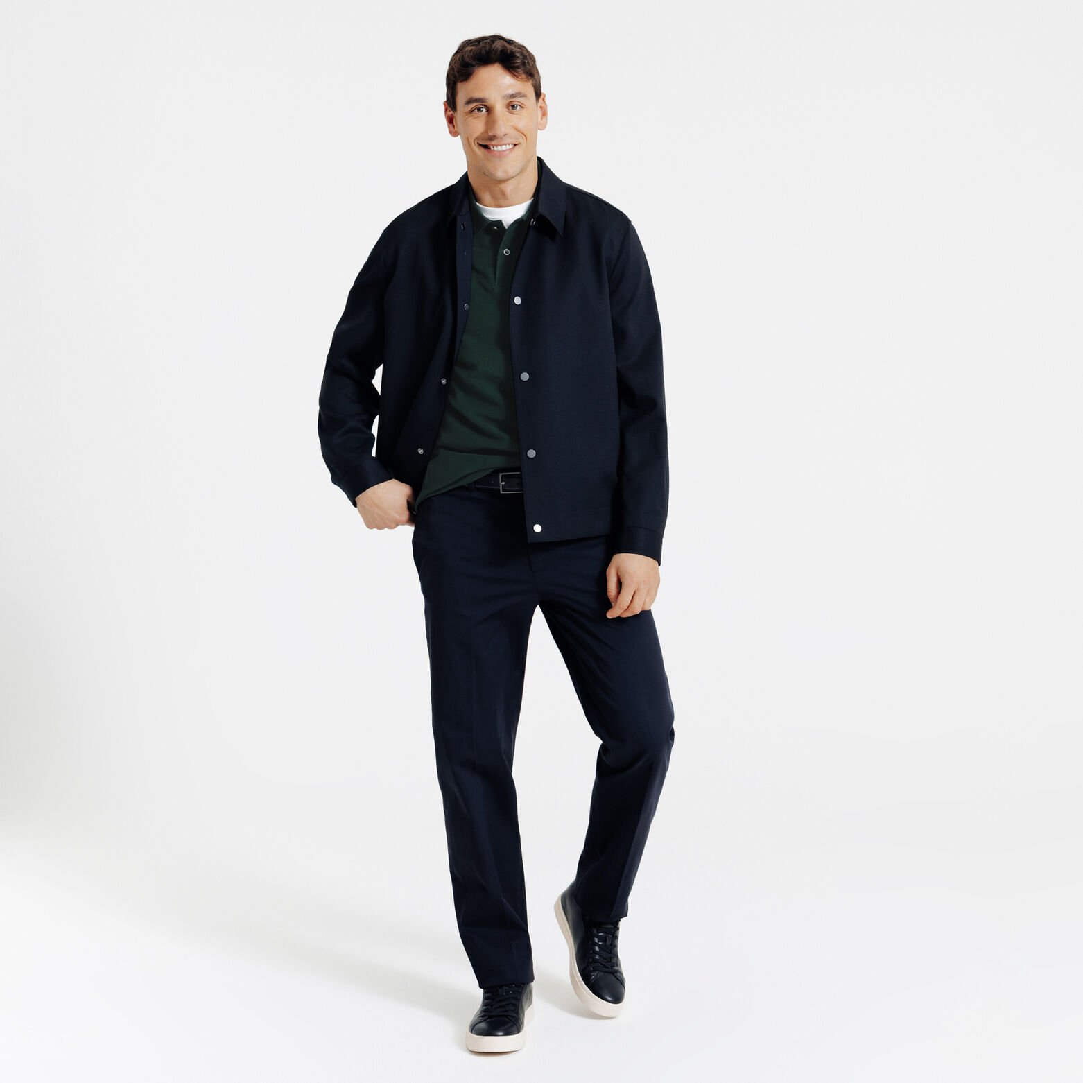 "Le Parfait by Jules" effen polo korte mouwen 