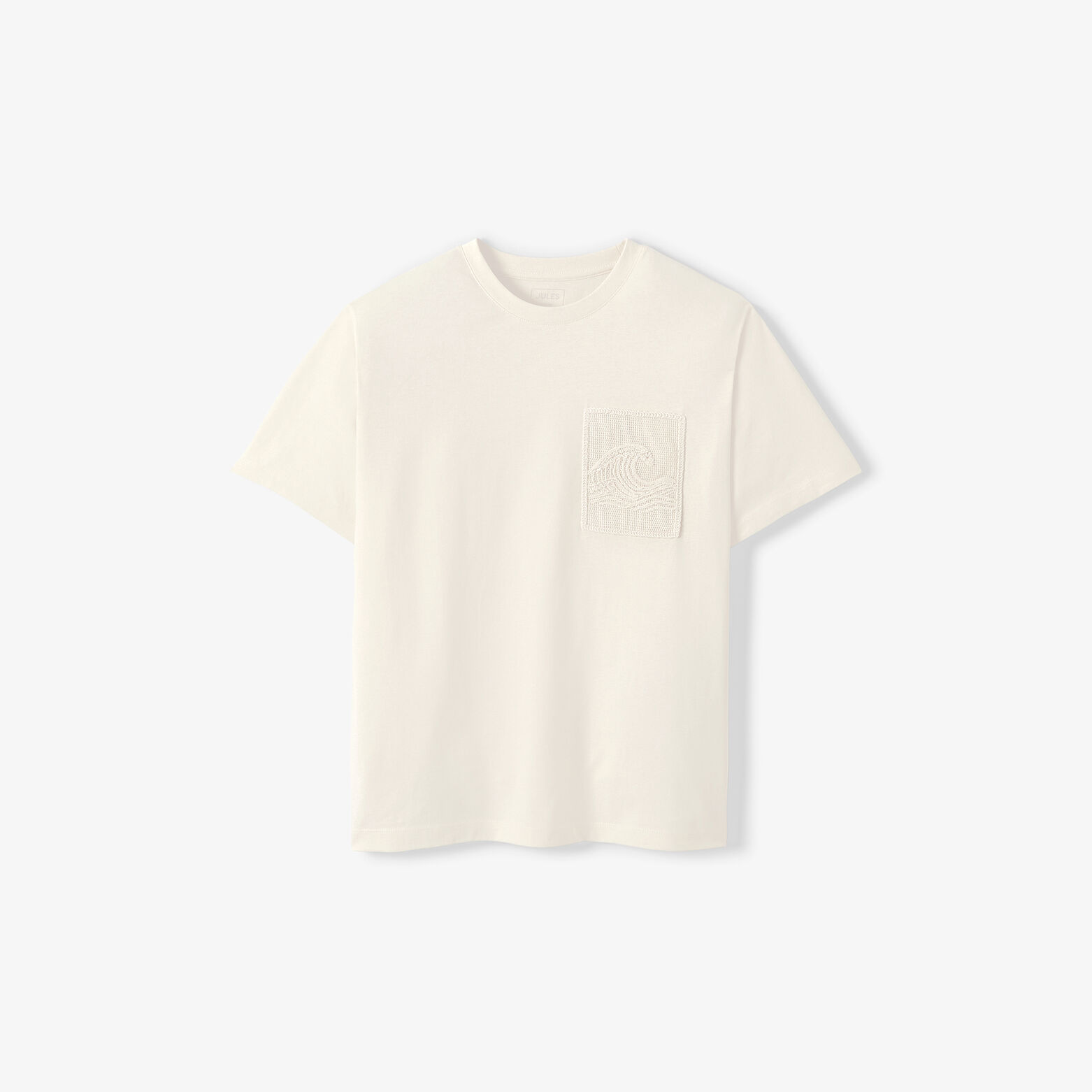 Tee shirt poche esprit plage macram&eacute;