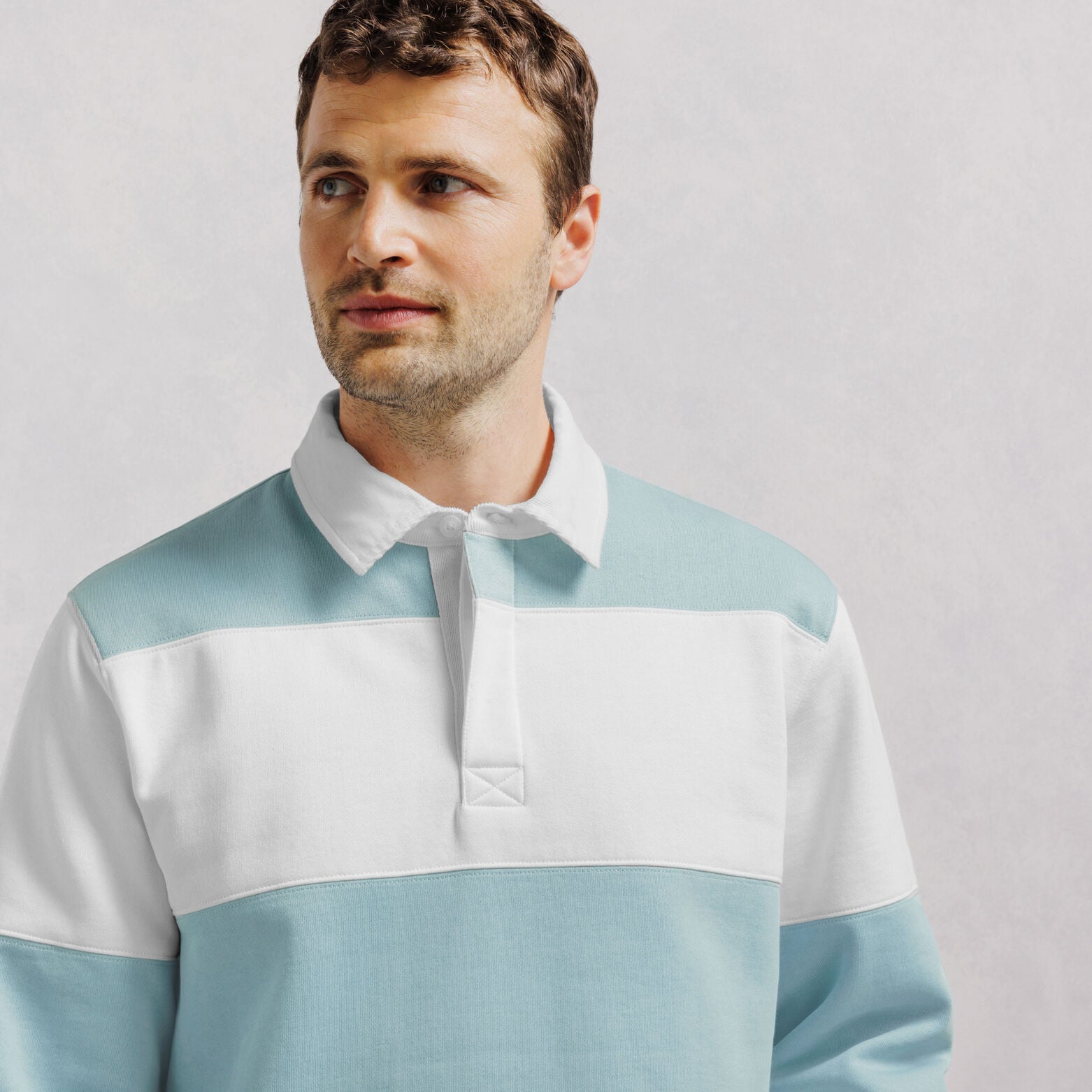 Gestreepte polosweater