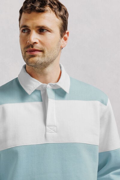 Gestreepte polosweater