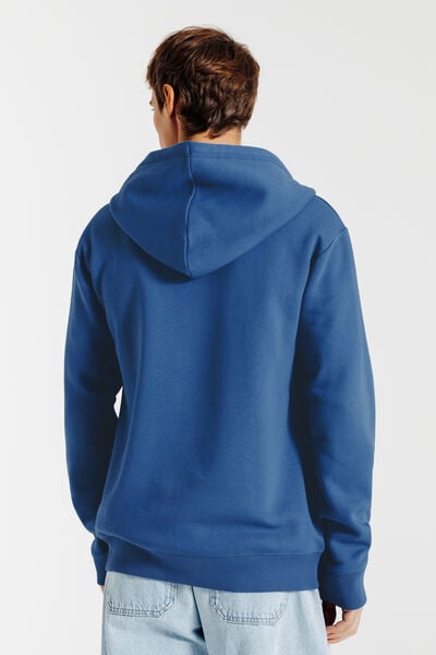 Sweater met kap en rits