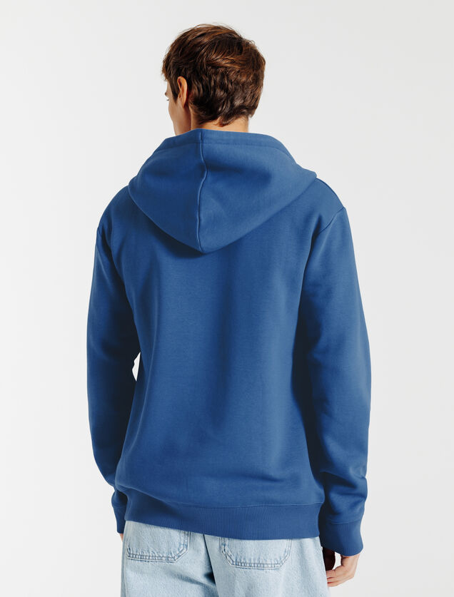 Sweater met kap en rits