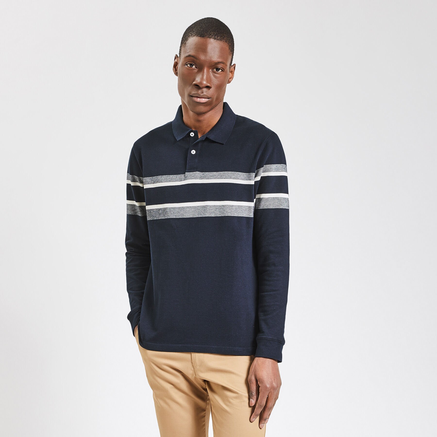 Jules polo shop manches longues