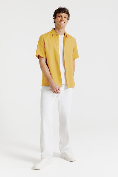 Chemisette 100% lin unie