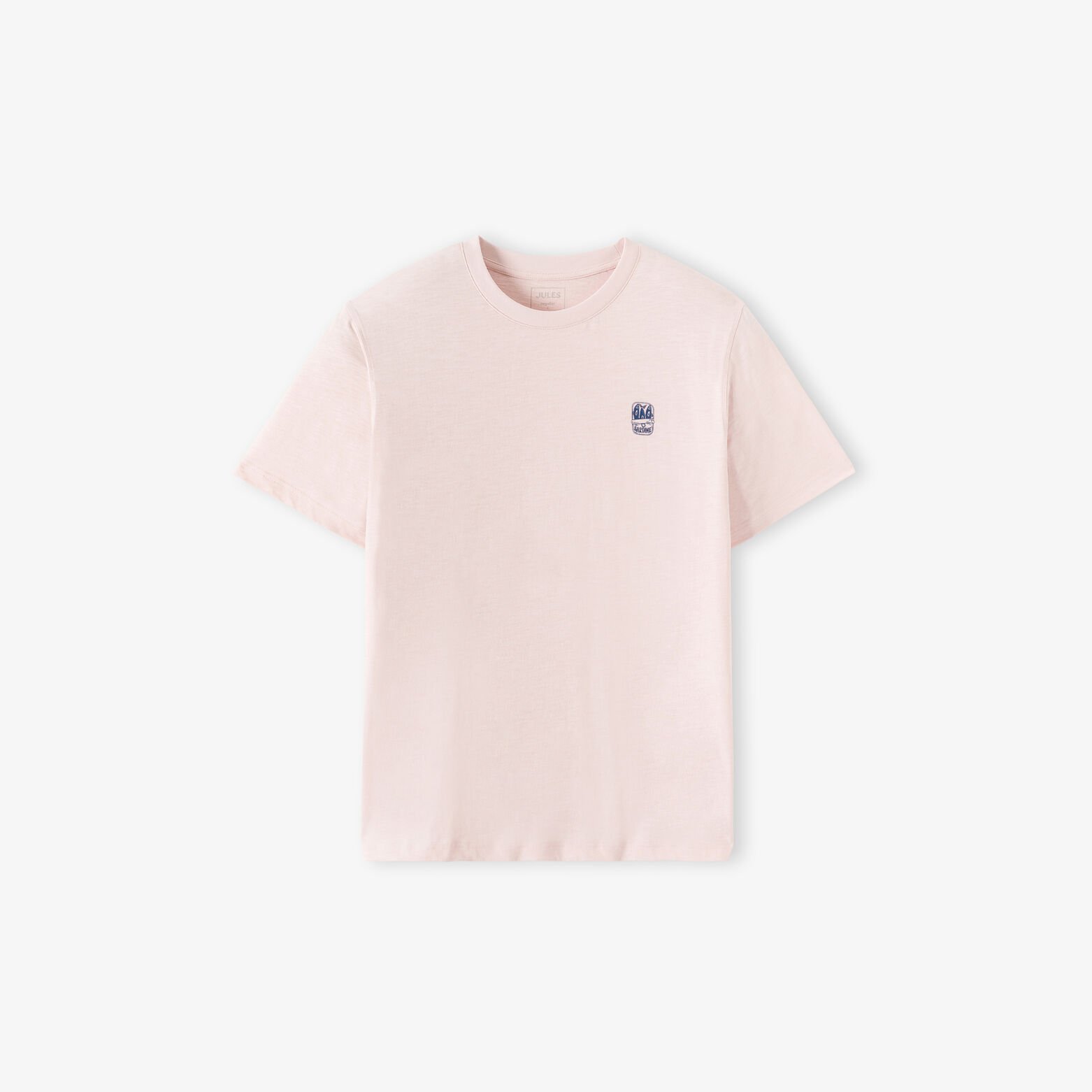 Tee shirt mati&egrave;re flamm&eacute;e broderie poitrine