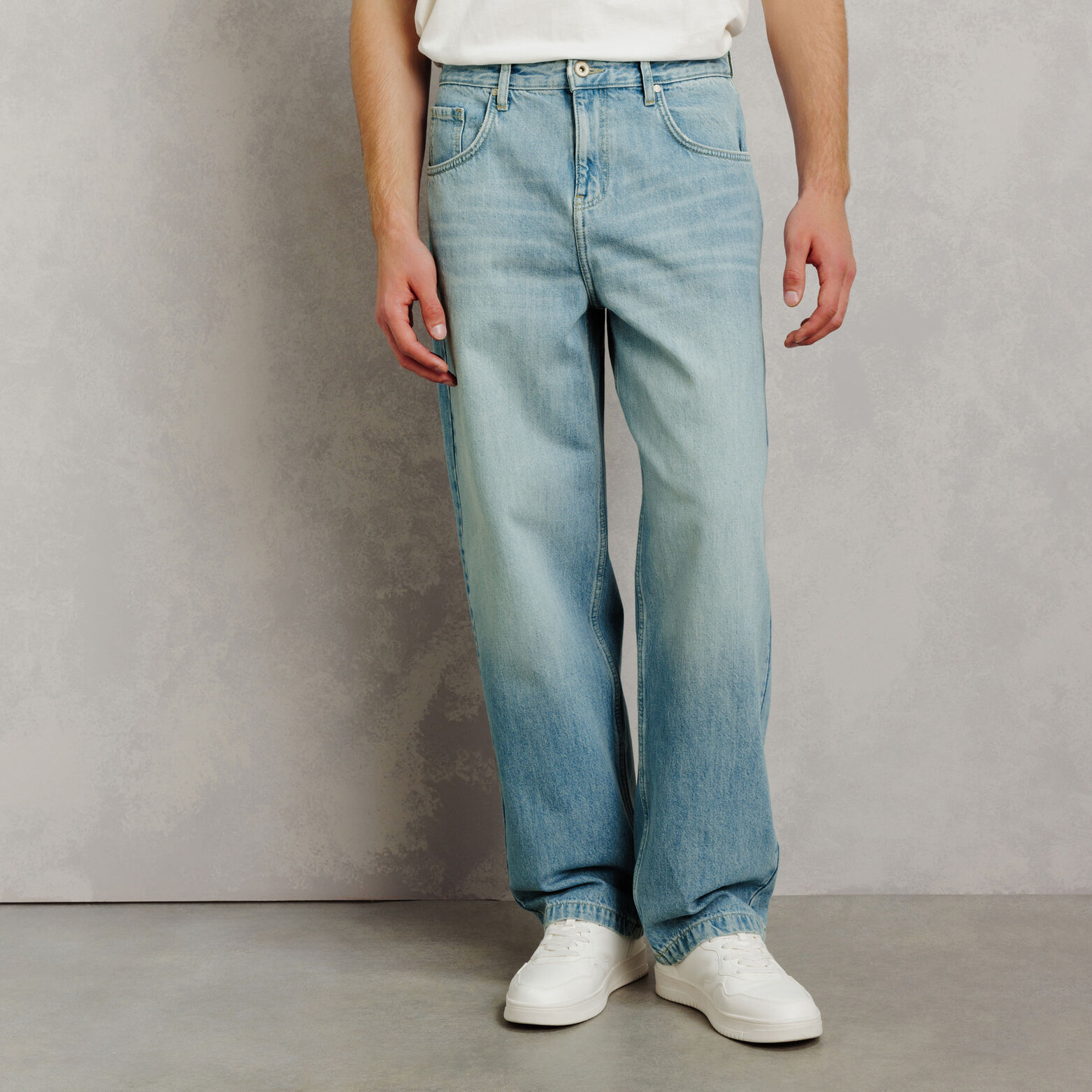 Jean skateur d&eacute;lav&eacute; 100% coton