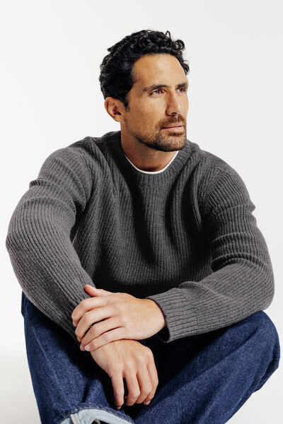 Pull mérinos cachemire Made in France