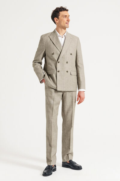 Pantalon de costume confort ray&eacute;