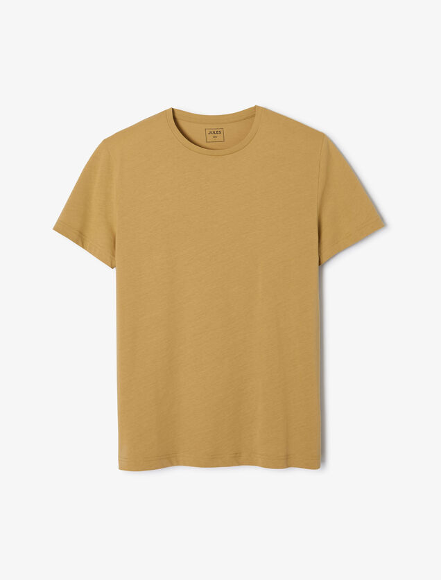 Tee shirt en coton col rond basique