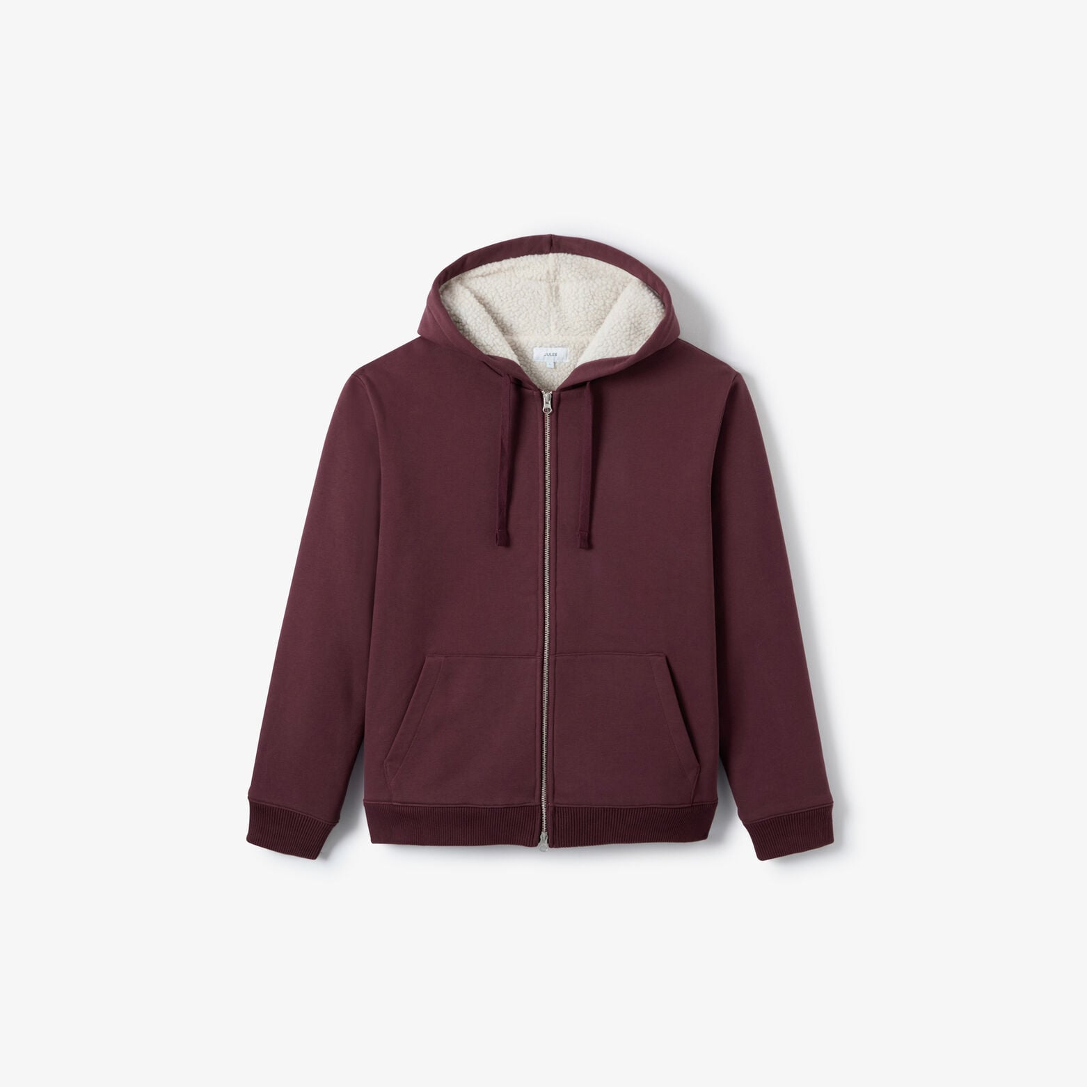 Sweat &agrave; capuche zipp&eacute; doubl&eacute; sherpa
