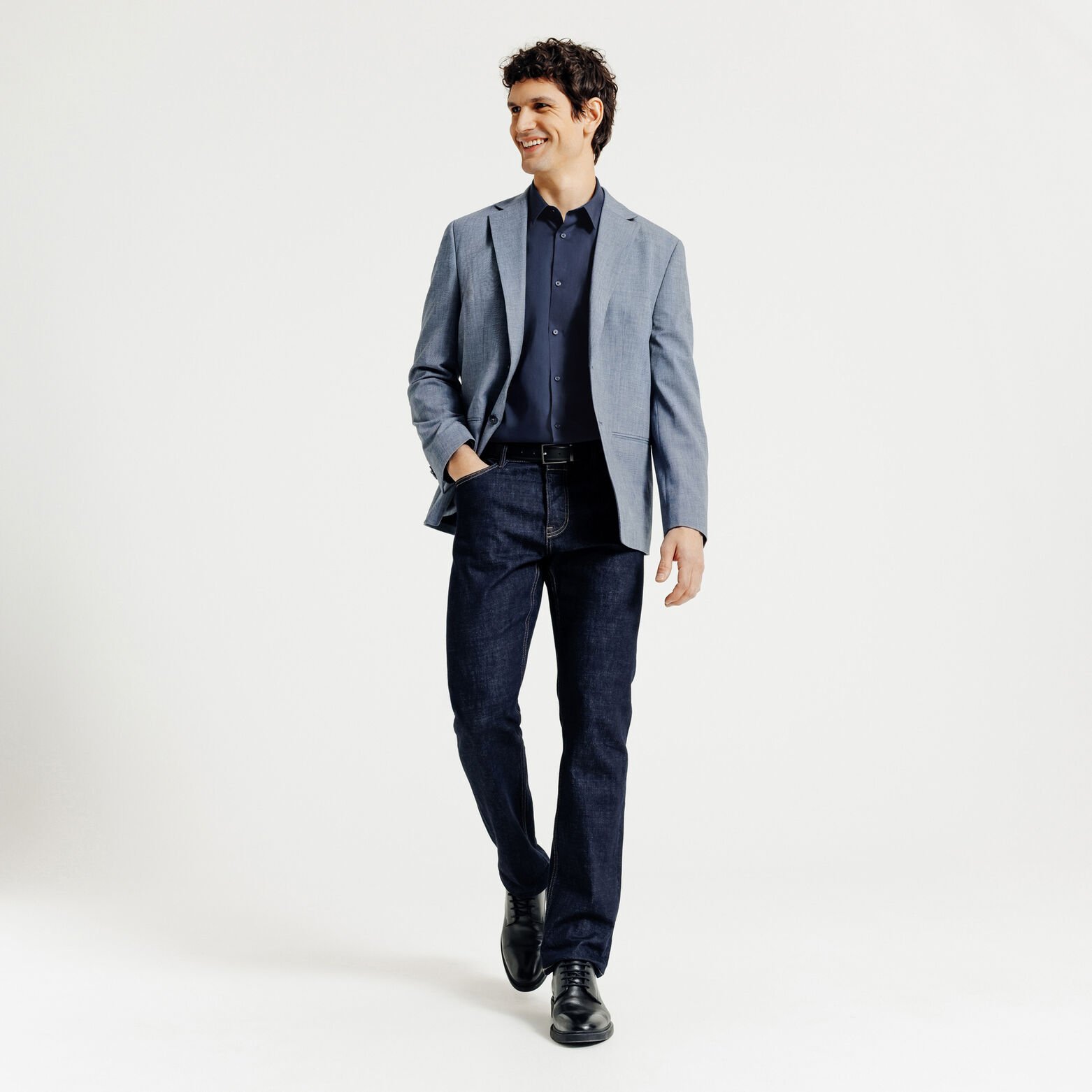 Regular fit effen hemd