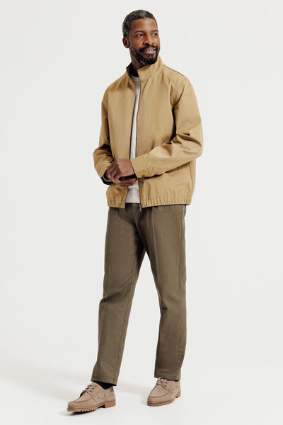 Blouson col montant zipp&eacute;