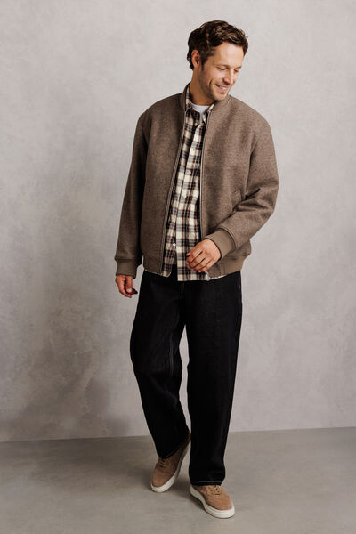 Chemise regular col fran&ccedil;ais &agrave; carreaux