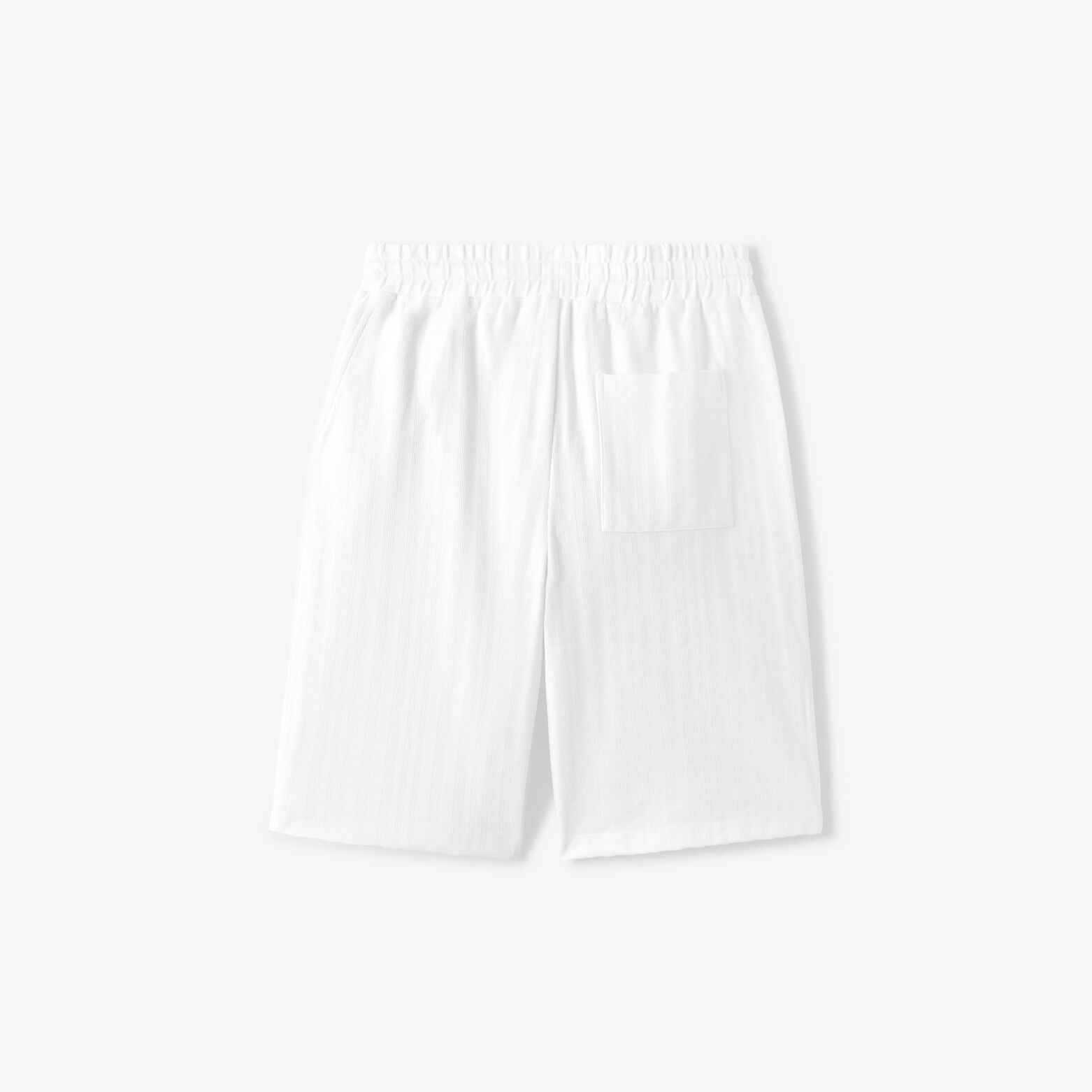 Bermuda long en maille taille &eacute;lastiqu&eacute;e