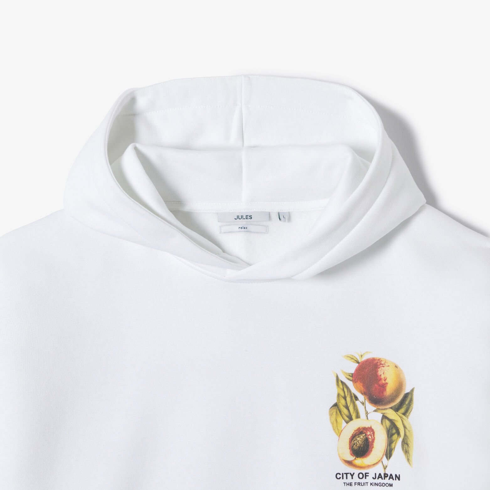 Sweat &agrave; capuche imprim&eacute; japonais devant dos