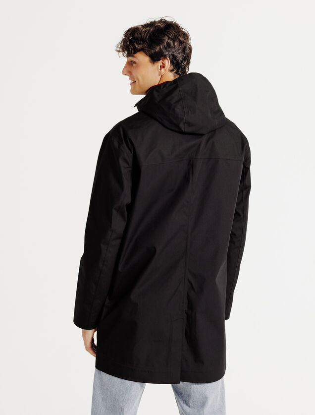 Parka longue waterproof &agrave; capuche