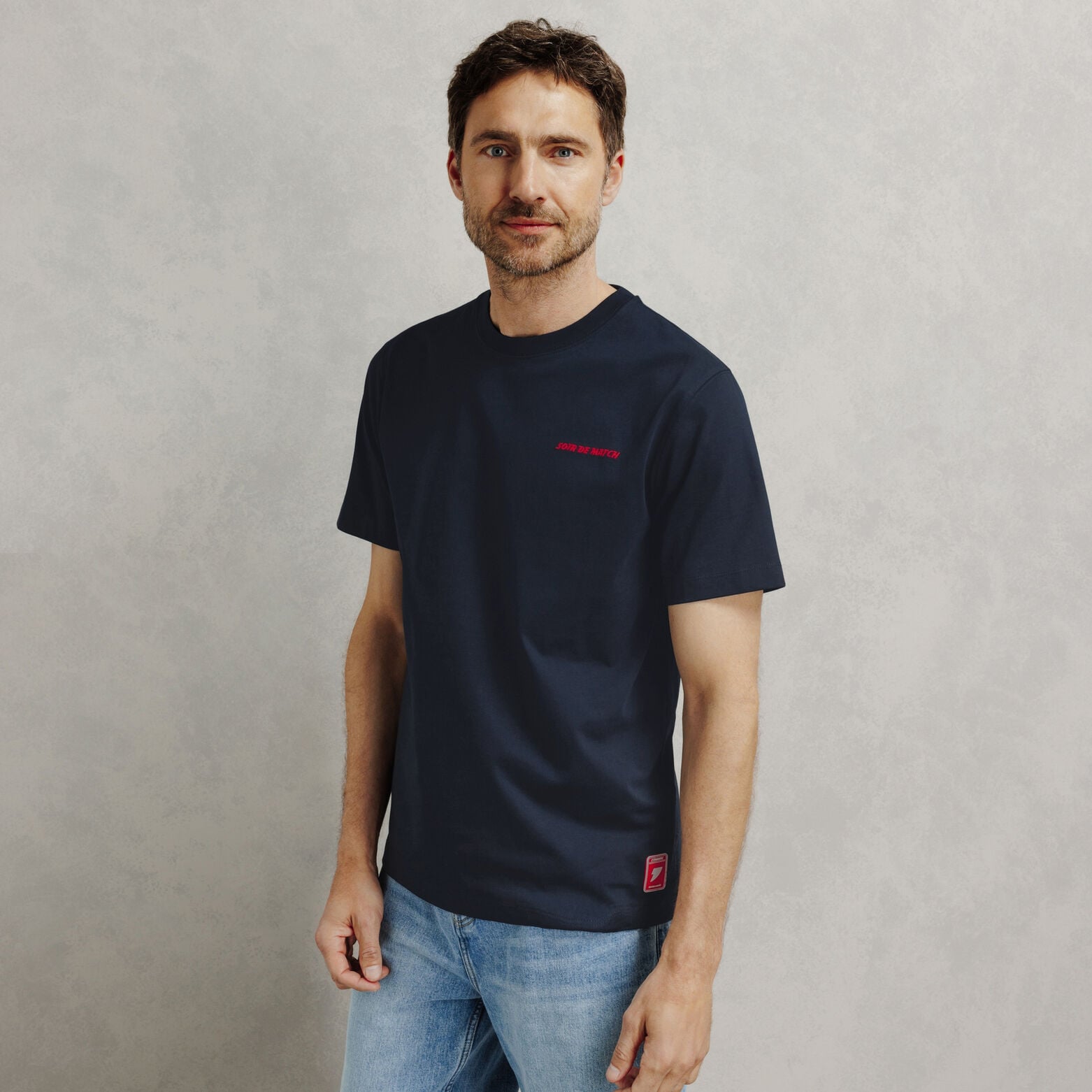 Geborduurd T-shirt met L&iquest;&Eacute;quipe licentie