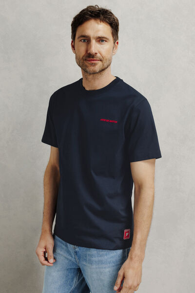 Geborduurd T-shirt met L&iquest;&Eacute;quipe licentie