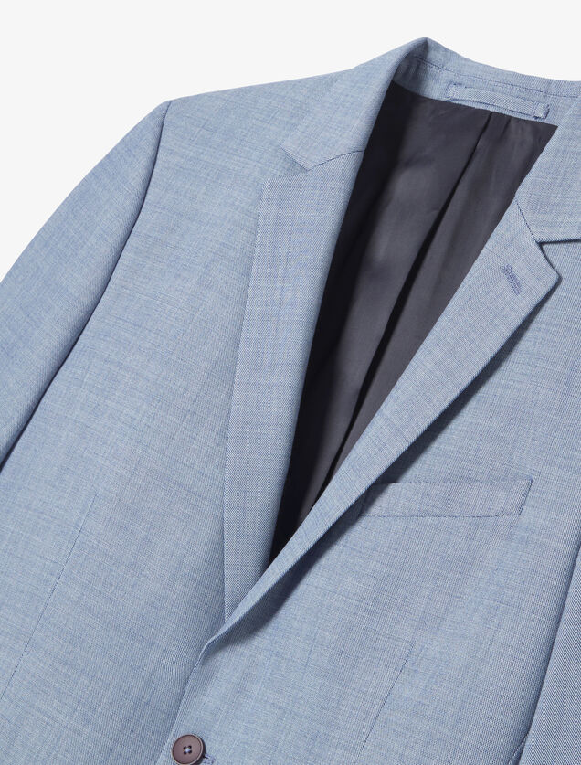 Veste de costume slim bi-ton