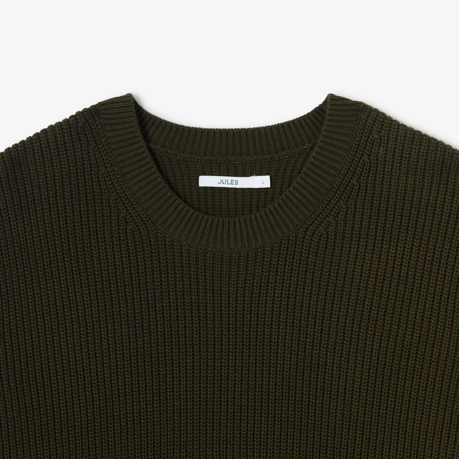 Pull col rond en côte