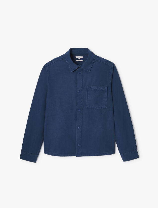 Overhemd in katoen met print