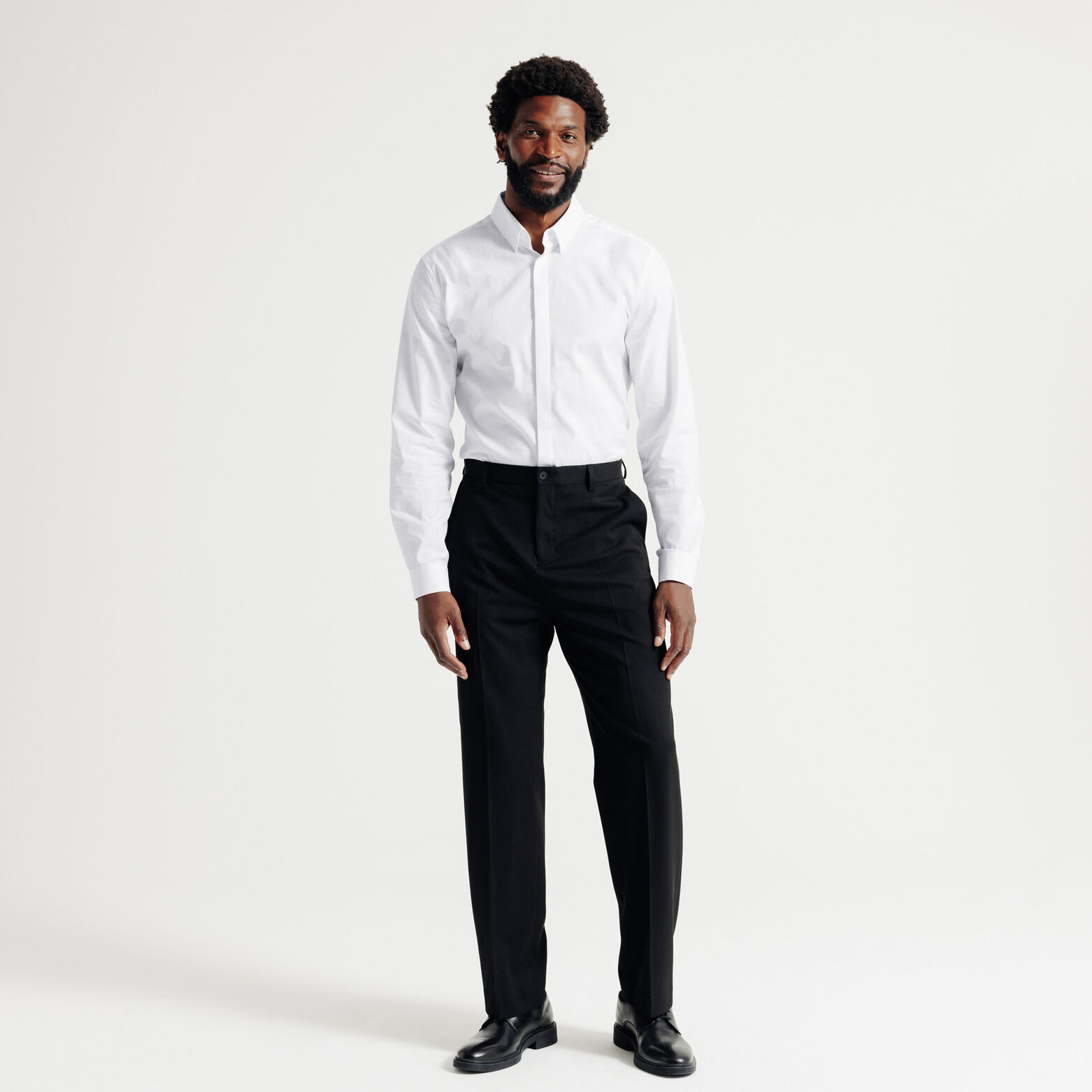 Slim fit hemd in katoen