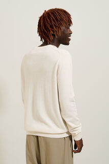 Pull col rond m&eacute;lange m&eacute;rinos cachemire