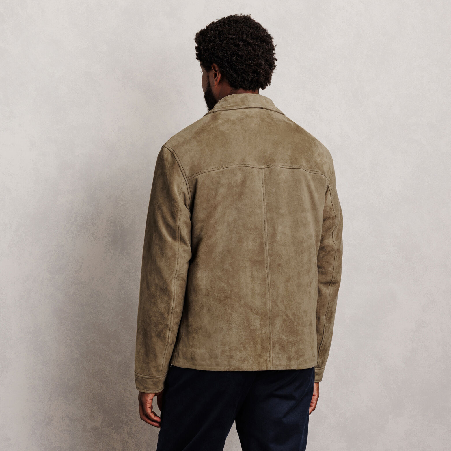 Blouson 100% cuir col chemise