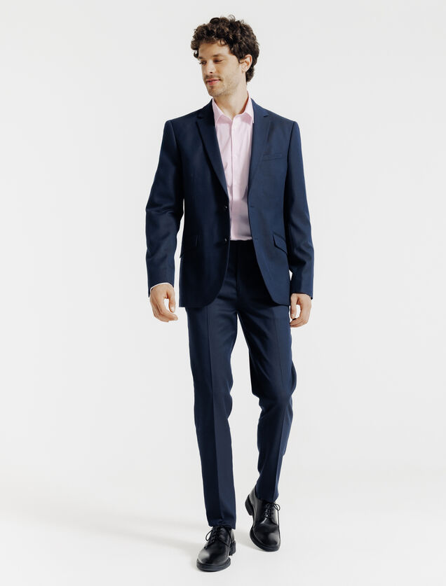 Chemise slim unie coton