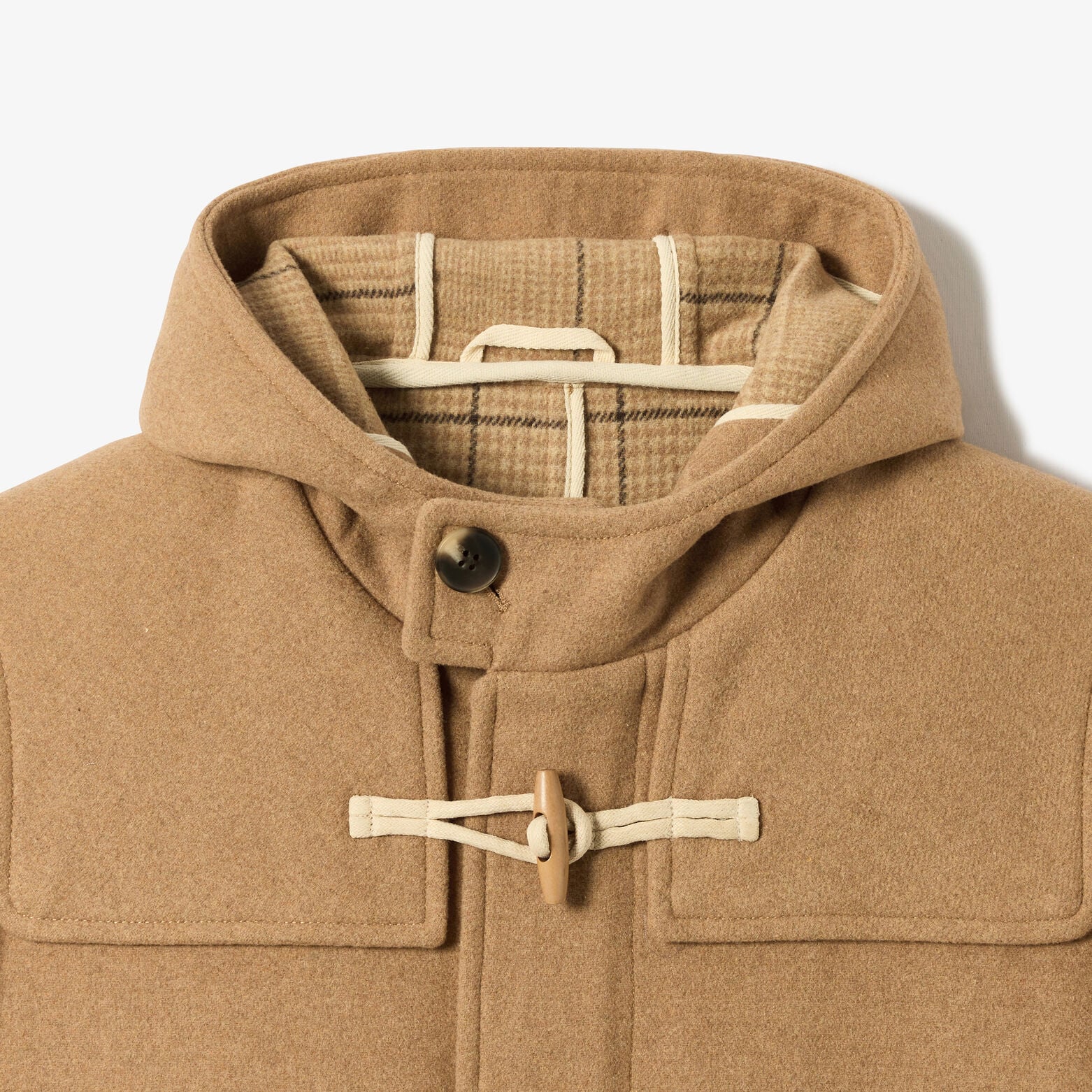 Manteau style duffle-coat avec capuche