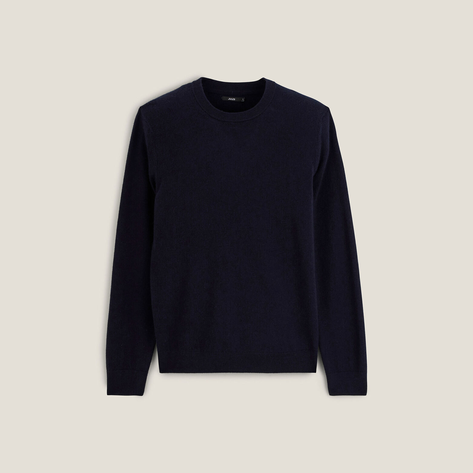 Pull col rond mélange mérinos cachemire