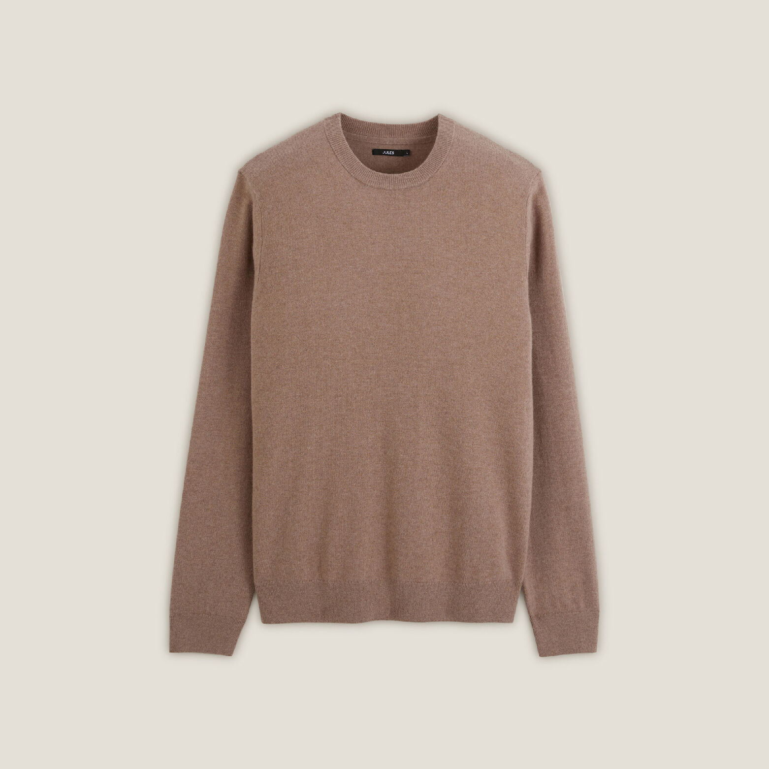 Trui met ronde hals van merinos/kasjmiermix