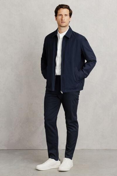 Chemise en coton col mao regular unie