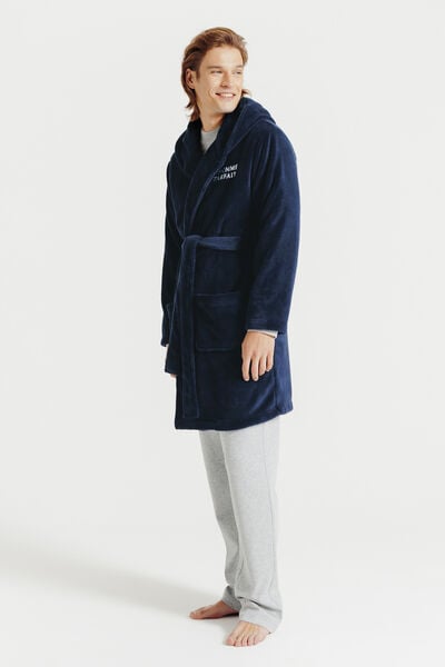 Peignoir brodé "l'homme parfait"